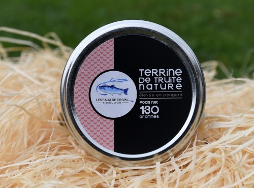 Pisciculture des eaux de l'Inval - TERRINE DE TRUITE NATURE 130 GR