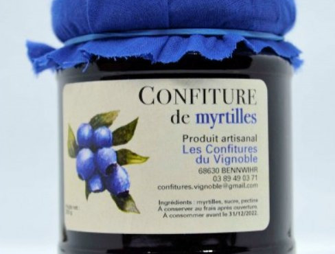 Maison Schmid - Confiture de Myrtilles - Les Confitures du Vignoble