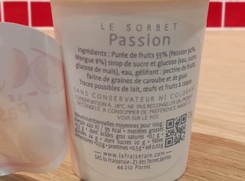 La Fraiseraie - Pot Glacés Passion