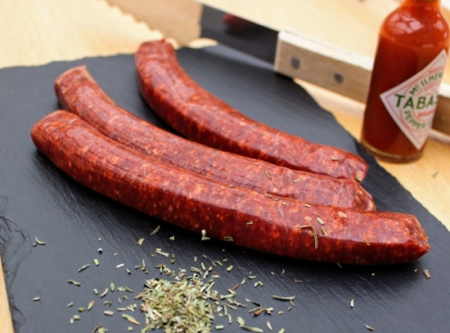Les poilus-cornus du Grand Est - Merguez Pur Bœuf Highland Cattle - 500g