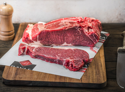 Maison BAYLE - Champions du Monde de boucherie 2016 - Faux filet EPAIS Limousin Label Rouge - 500g (1 tranche)