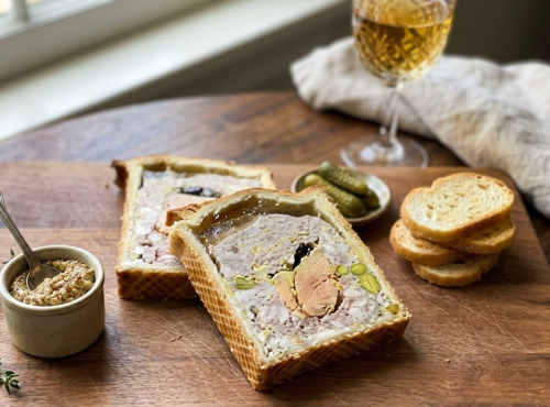 Le Cochon Sans Cochonnerie - Pâté en croûte Richelieu au foie gras sans nitrite 2 tranches 200g
