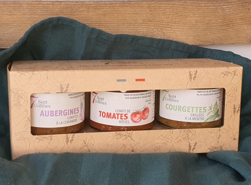 Sept Collines - Trio de tartinables pour l'apéritif aux LEGUMES D'ETE