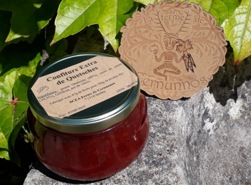 Ferme de Cernunnos - Confiture Extra de Quetsches - 550g
