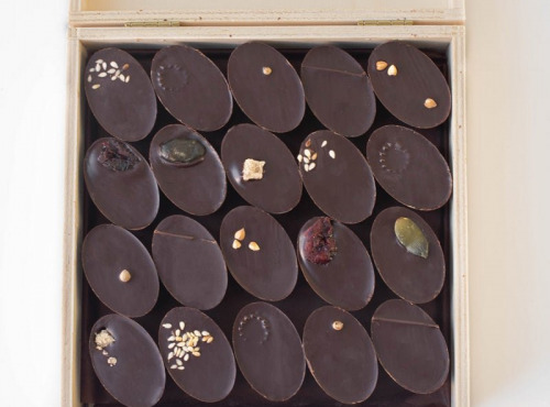 Mon jardin chocolaté - 16 Boîtes en bois de 40 chocolats Bio