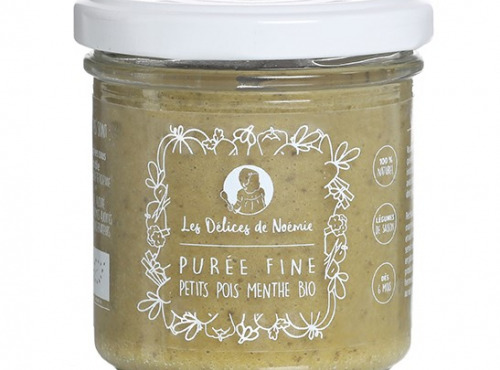 Les délices de Noémie - Petits pots bébé 6 mois: Lot de 6 Purée fine de petits pois et menthe bio