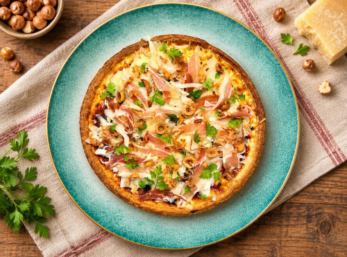 Ferme de Vertessec - Tarte au poulet rôti, blettes, fromage de brebis, noix et lard de cochon