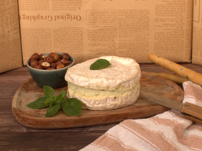 Fromage Gourmet - Camembert au basilic maison 250g