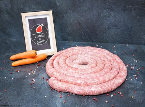 L'Atelier des Gourmets - Boucherie Charcuterie en Provence - Saucisse de Porc du Ventoux - 2x200gr