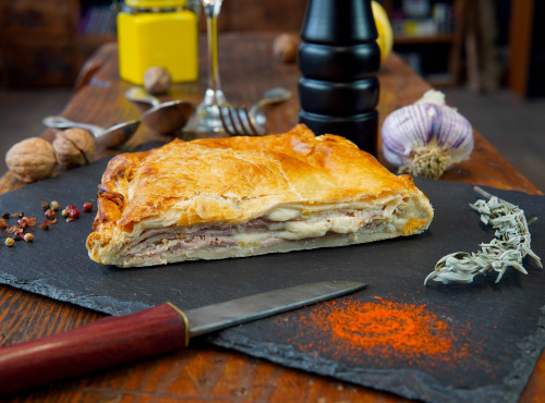 La Ferme du Chaudron - Feuilleté au jambon Bio 500g