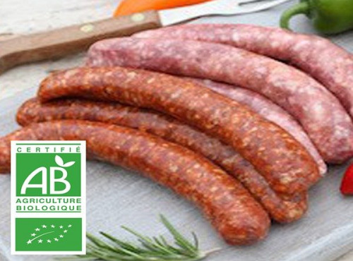 Ferme Bichet - Saucisses de bœuf BIO x6