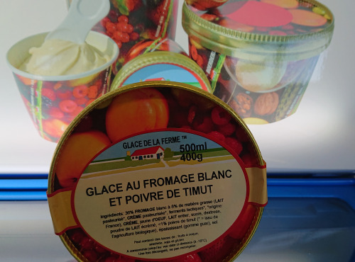 Les Glaces de la Promesse - Glace au fromage blanc et poivre de Timut