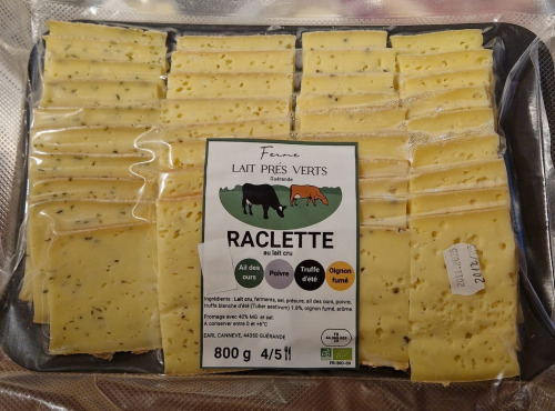 Ferme Lait Prés Verts - Raclette tranchée 4 saveurs
