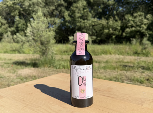 Le Moulin à Olives d’Éguilles - Huile d'Olive & Aïl Rose - Bouteille 250 mL