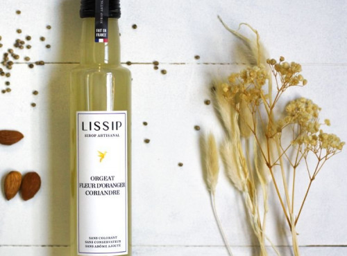 Sirops Lissip - Sirop Orgeat Fleur d'oranger Coriandre 25cl