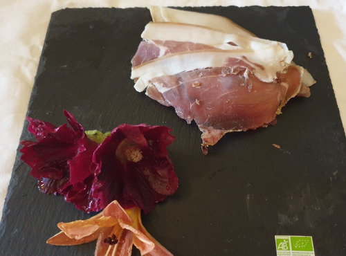 La Ferme du Montet - Jambon sec - tranches - bio - porc noir gascon