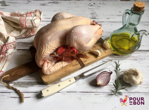 Les poulets de la Marquise - [surgelé] Petit poulet fermier BIO 1,5 kg à 1,8 kg