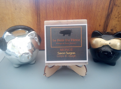 Le Noir du Picou Elodie Ribas - Savon avec graine pavot sur gras au saindoux de porc gascon
