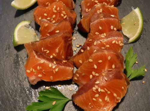 Pisciculture du Ciron - Tataki De Truite  Au Floc De Gascogne 100g