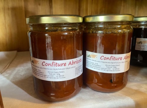 Des Poules et des Vignes à Bourgueil - Confiture d’abricots (600gr)