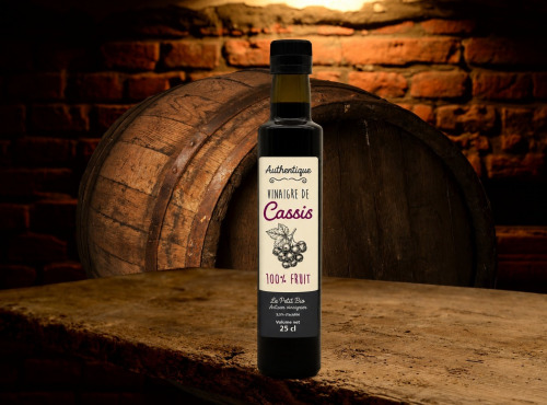 Vinaigres le petit Bio - Vinaigre de Cassis bio - 25cl