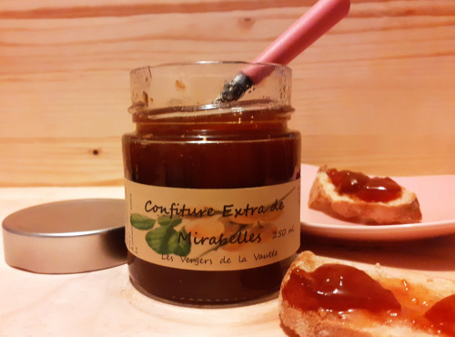 Les Vergers de la Vautée - Confiture Extra de Mirabelles 250g