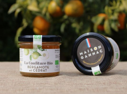 Maison Gannac - Confiture Bio de Bergamote et Cédrat - 130 gr