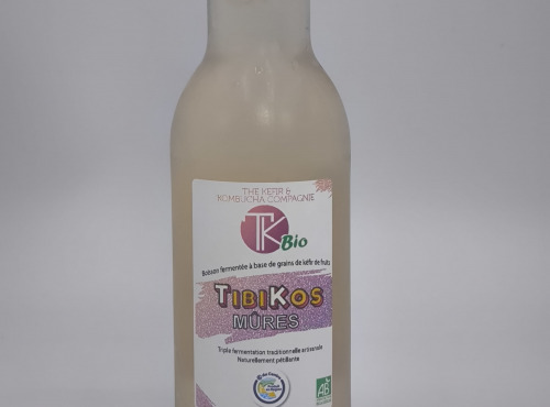 TK Bio - The Kefir et Kombucha Compagnie - TibiKos Mûres (Kéfir) – 12x33cl BIO