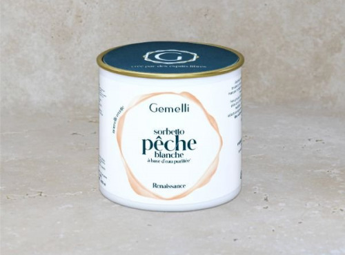 Gemelli - Gelati & Sorbetti - Glace pêche blanche 12x100ml
