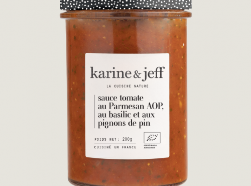 Karine & Jeff - Sauce tomate parmesan, basilic et pignons de pin 6x200g