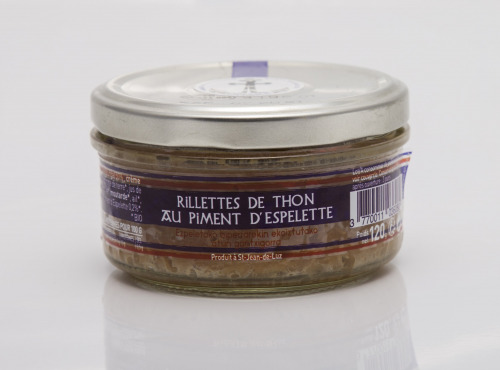 ONAKE - Le Fumoir du Pays Basque - Rillettes de thon de St-Jean de luz au piment d'Espelette x12