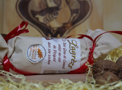 Lagreze Foie Gras - Le Foie Gras de Canard Entier du Périgord Mi-Cuit dans son Torchon