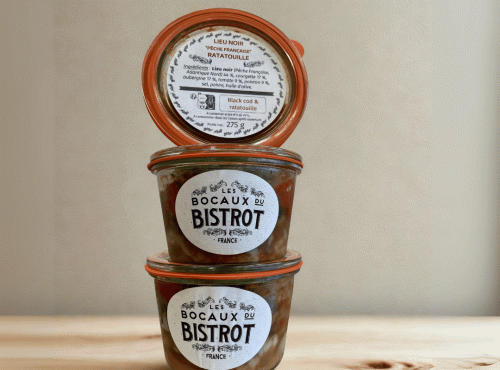 Les Bocaux du Bistrot - Lieu Noir « Pêche de ligne », ratatouille