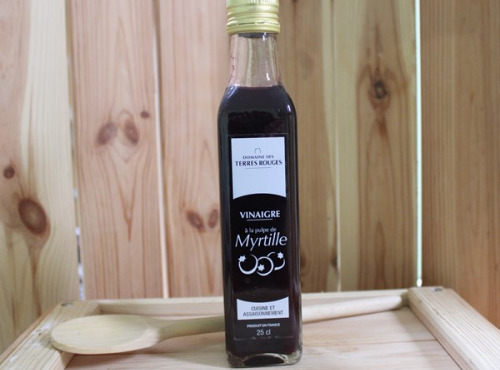 Domaine des Terres Rouges - Vinaigre à la Pulpe de Myrtille 25 cl