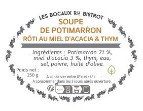 Les Bocaux du Bistrot - Petite soupe de potimarron