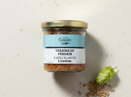 Bière L’Eurélienne – Brasserie de Chandres - TERRINE DE PERDIX  à la bière L'Eurélienne 120g