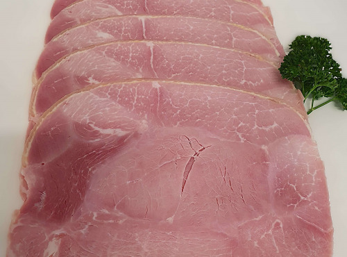 Ferme de la Paumerais - JAMBON BLANC AVEC COUENNE - 6 TRANCHES (480 Gr)