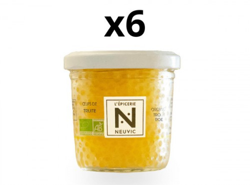 Caviar de Neuvic - Oeufs de Truite France BIO 100g - Lot de 6