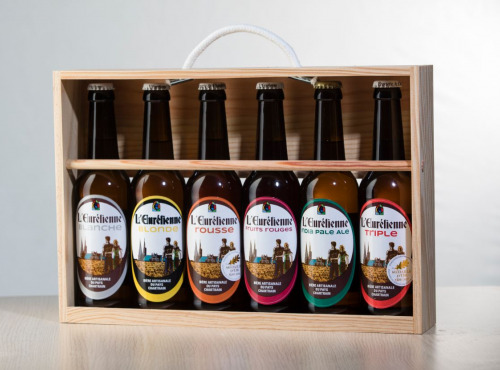 L'Eurélienne - Brasserie de Chandres - Coffret Bois 6 X 33cl