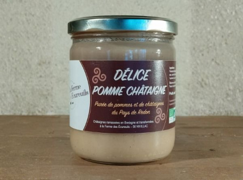 La Ferme des Ecureuils - Délice Pommes Châtaignes Bio – 400g