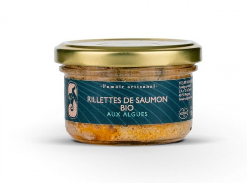 Atelier d'Angresse – Fumoir Artisanal - Rillettes de saumon Bio aux algues