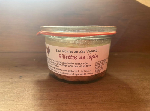 Des Poules et des Vignes à Bourgueil - Rillettes de lapin