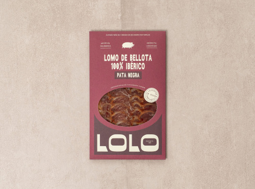 LOLO Jamón - Lomo de Bellota Pata Negra 100 % Ibérique | Tranché 80 g