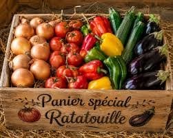 La Coussoyote - panier ratatouille de septembre . fruit gorgés de soleil