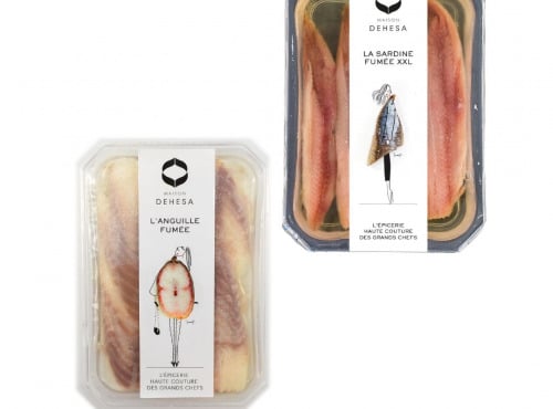 Maison DEHESA - Sashimi d'anguille et sardine fumées