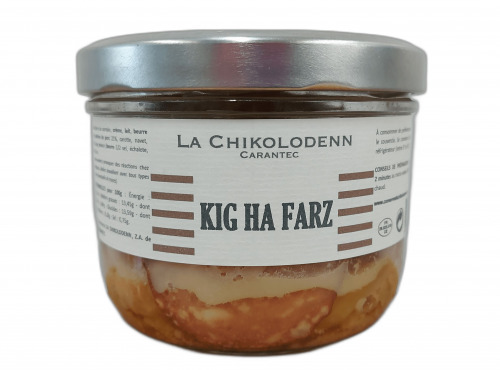 La Chikolodenn - Kig Ha Farz, La Potée Bretonne Avec Le Farz Au Sarrasin Et De La Poitrine, Plat Individuel 280g