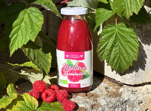 Les framboises de Colangette - Nectar de framboises Bio 25 cl