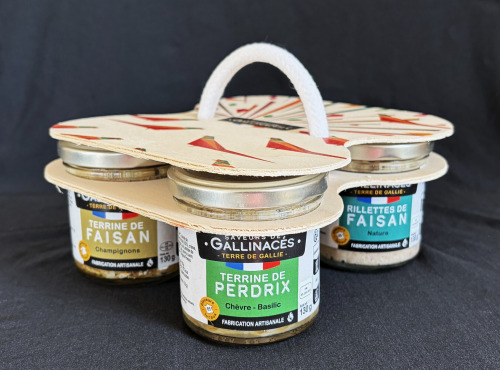 Terre de Gallie - Coffret Quatuor des Gallinacés - Terrines & Rillettes