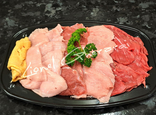 Boucherie Charcuterie Traiteur Lionel Ghérardi - Plateau Pierrade 4 personnes - 1kg