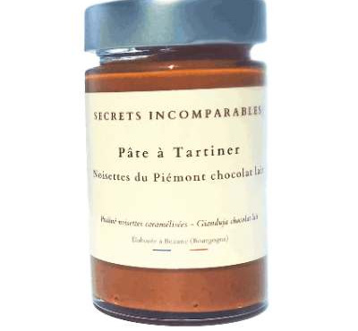 Secrets Incomparables - Pâte à Tartiner Noisette du Piémont IGP Chocolat Lait 200g